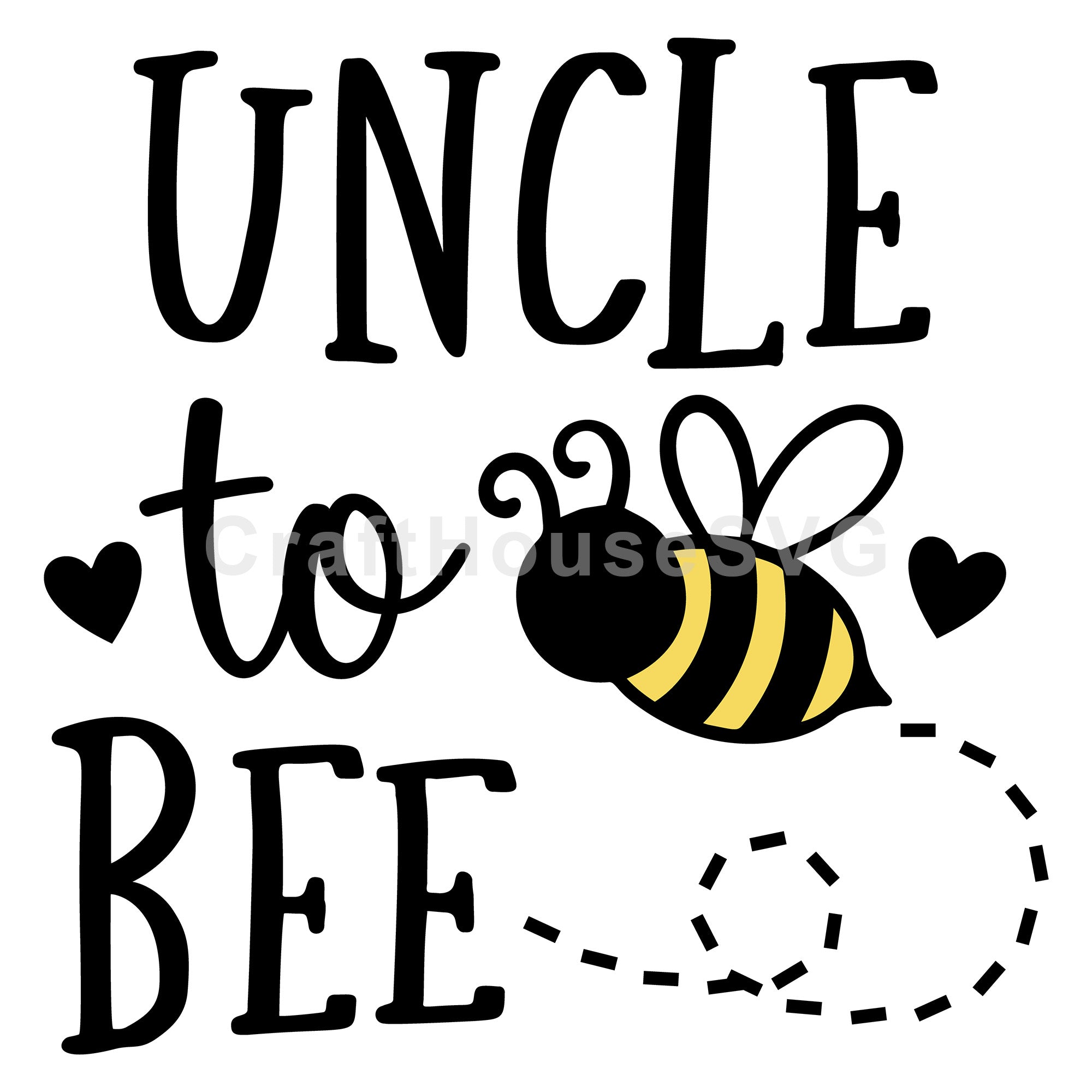 Uncle To Bee SVG Pregnancy Announcement