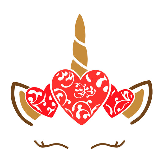Unicorn heart SVG