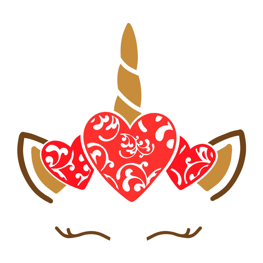 Unicorn heart SVG
