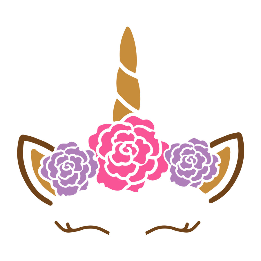 Unicorn rose SVG