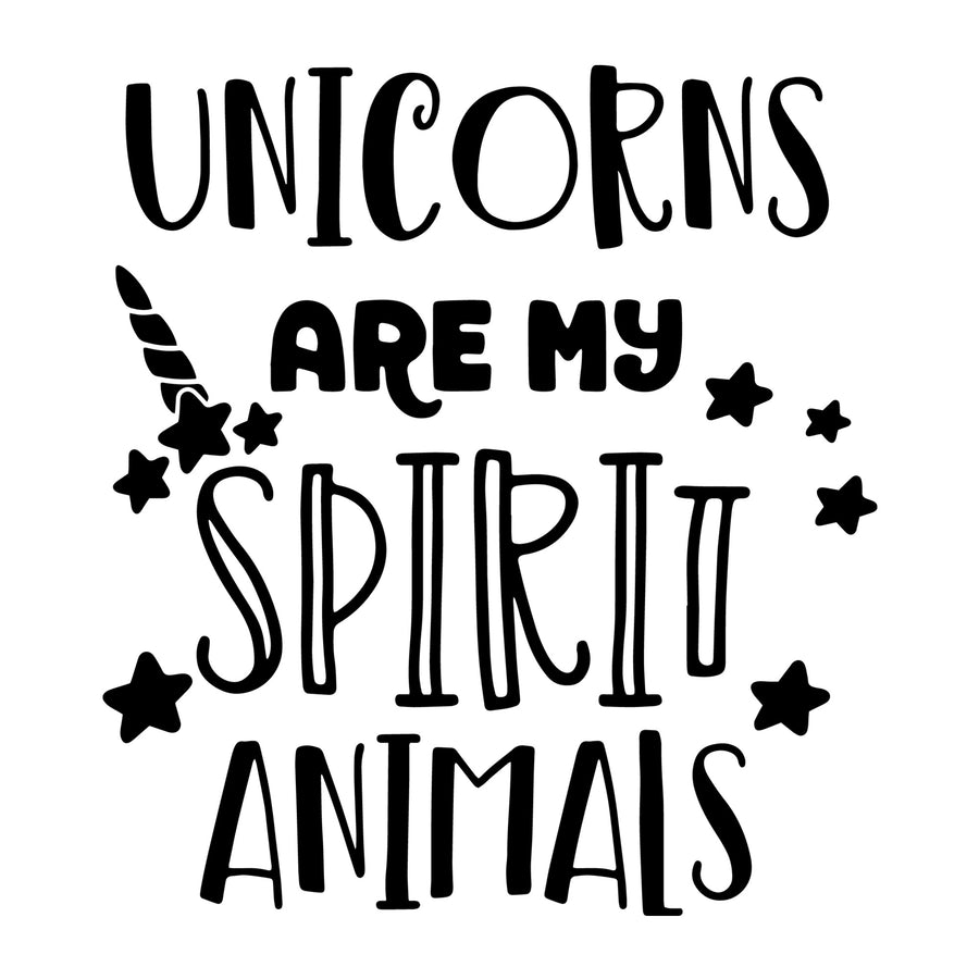Unicorns are my spirit animals SVG