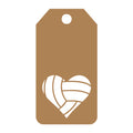 Volleyball Gift Tag SVG design for Cricut, Silhouette, laser cutting, vinyl, sublimation, gift tags, and craft projects.