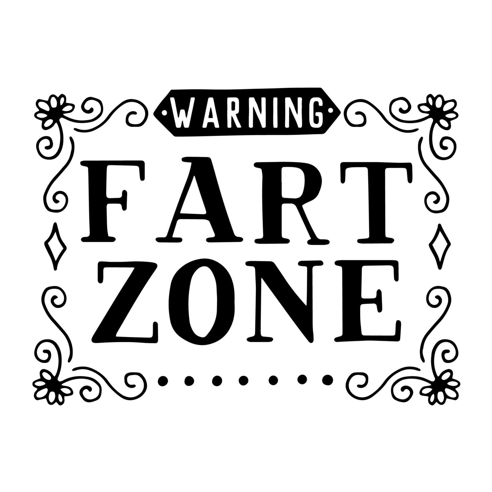 Warning fart zone SVG