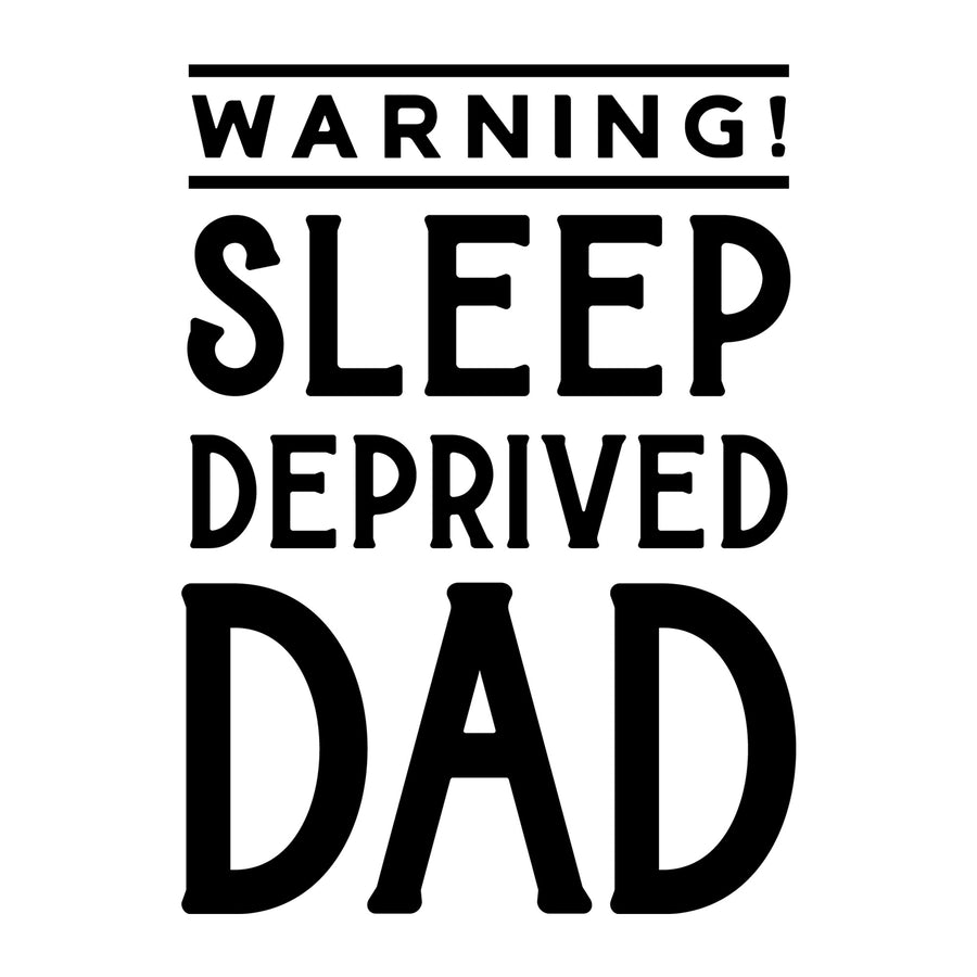 Warning sleep deprived dad SVG
