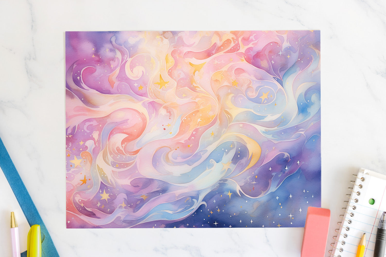 FREE Watercolor 20oz Tumbler Wrap Sublimation Design PNG - Craft House SVG
