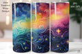 FREE Watercolor 20oz Tumbler Wrap Sublimation Design PNG - Craft House SVG