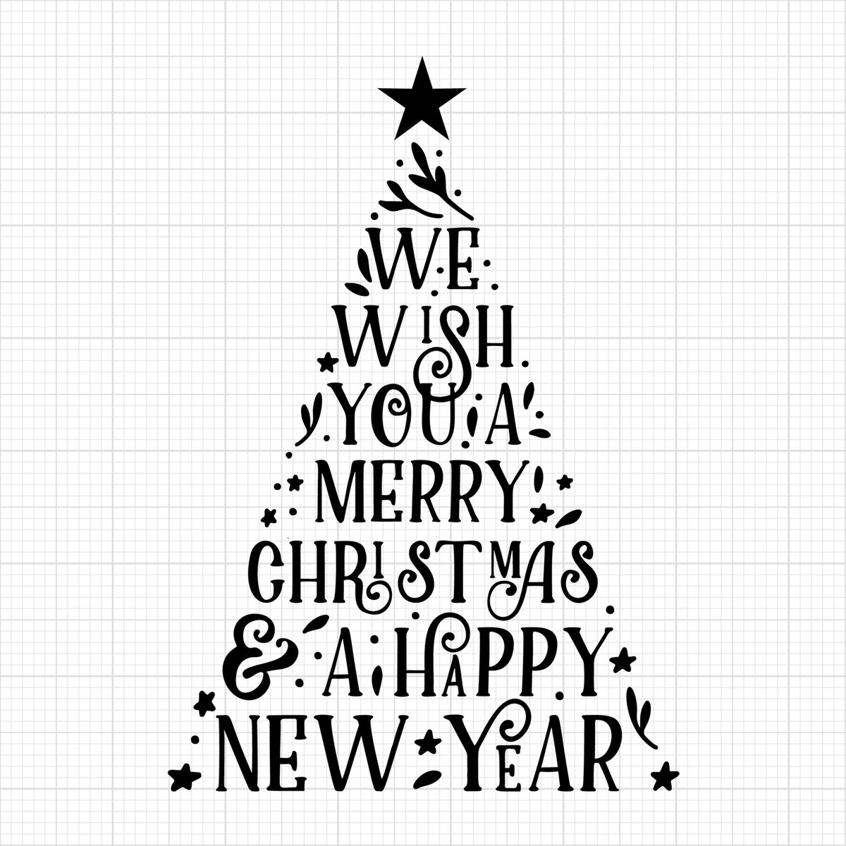 We wish you a merry Christmas and a happy New Year