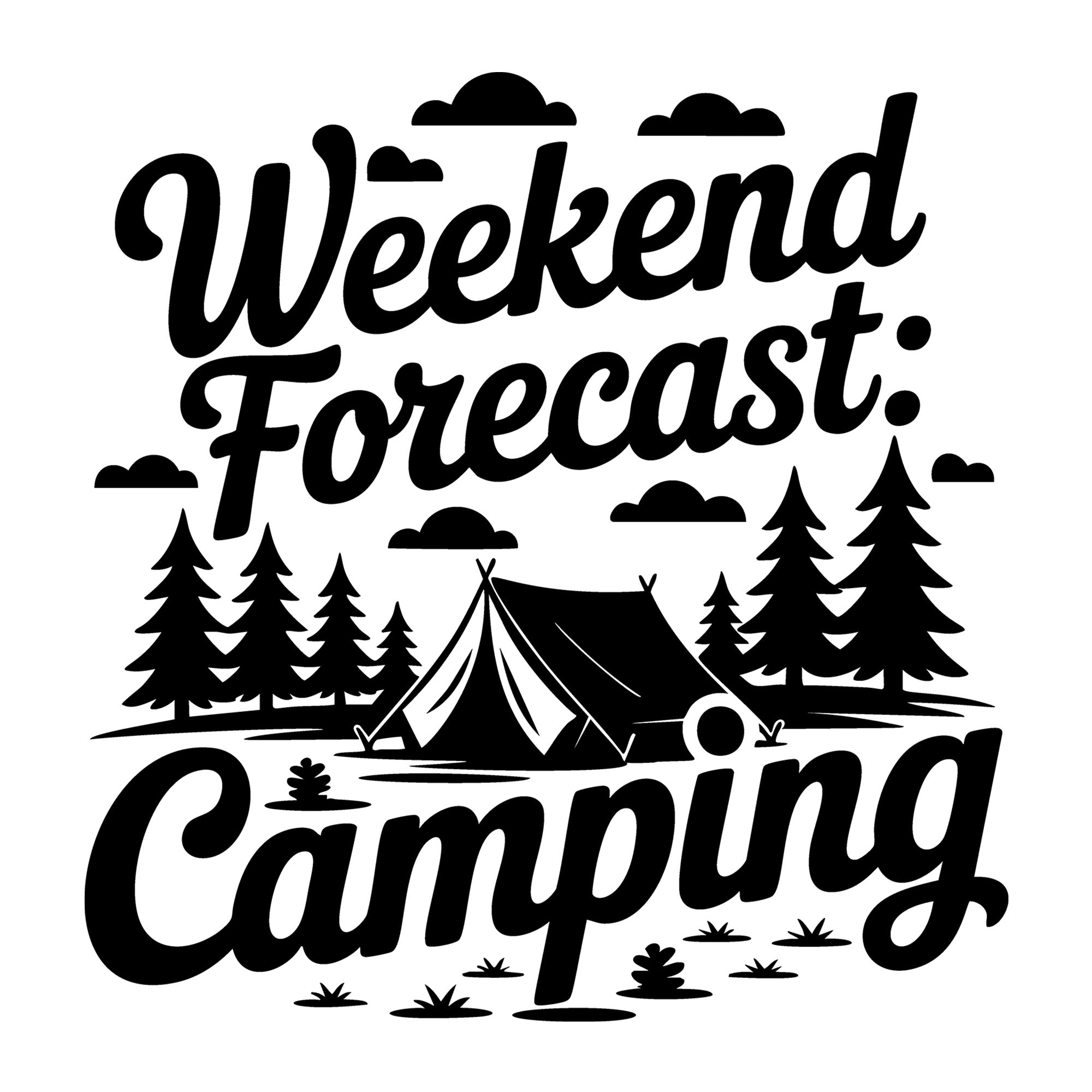 Weekend Forecast Camping SVG