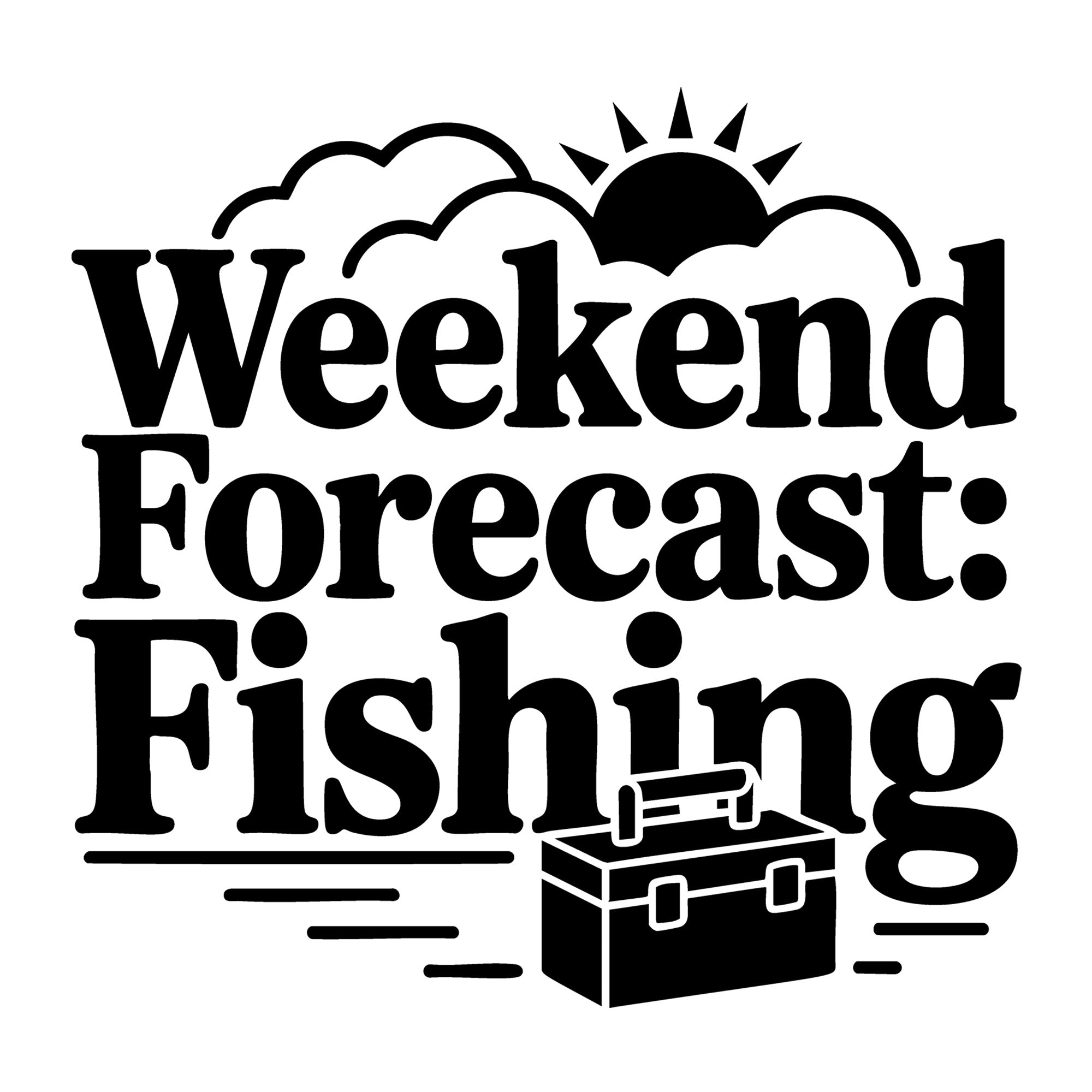 Weekend Forecast Fishing SVG