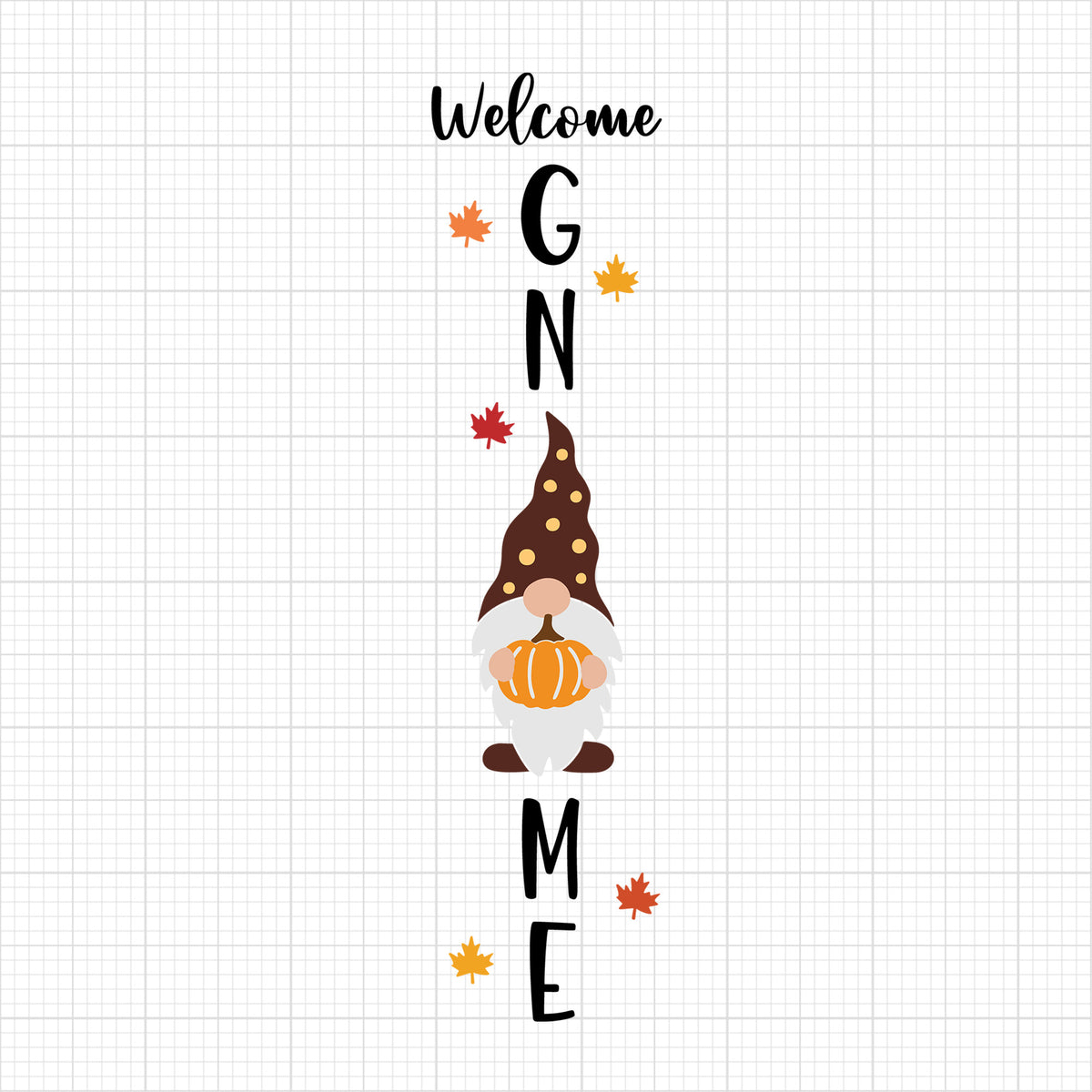 Welcome Gnome Pumpkin
