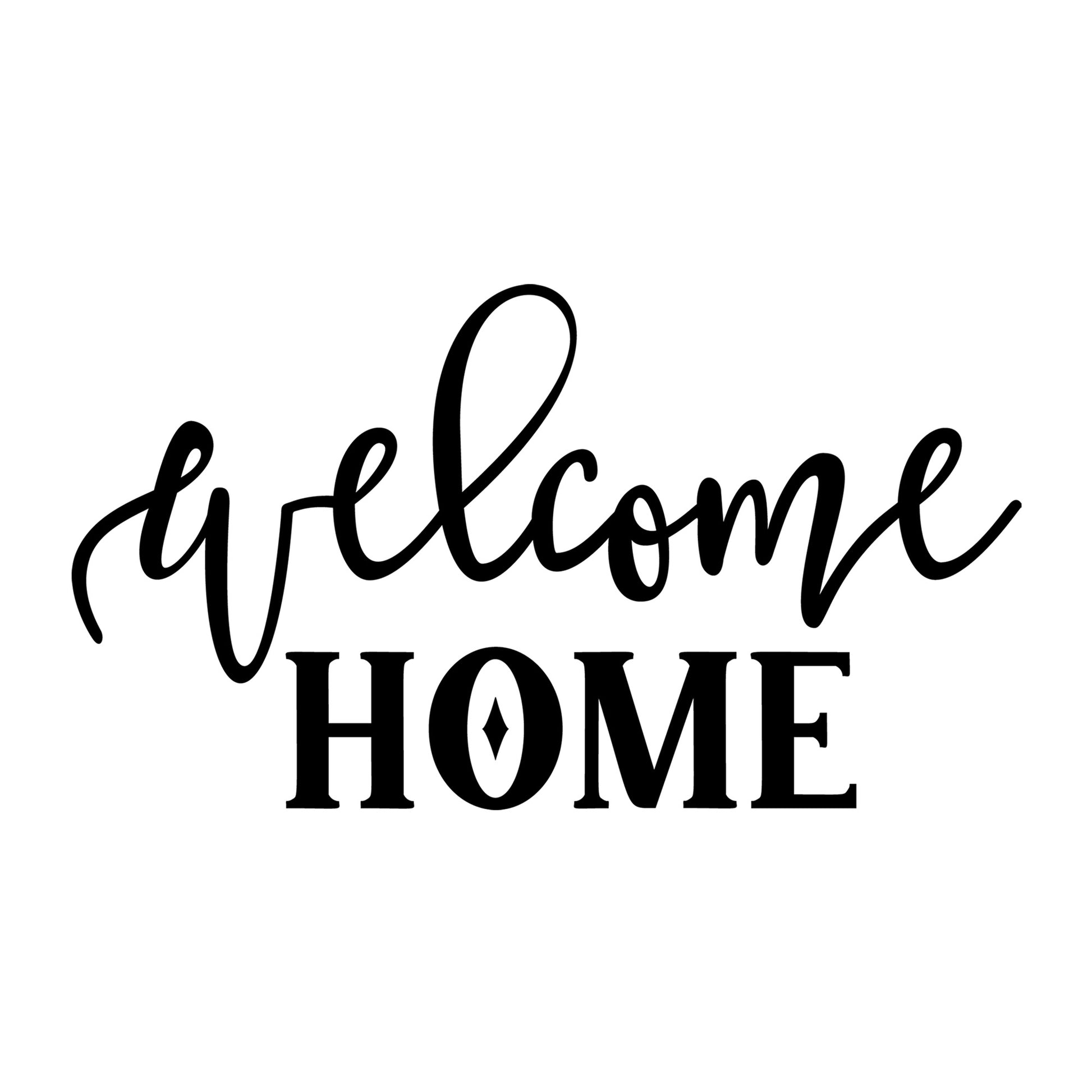 Welcome Home SVG design for Cricut, Silhouette, laser cutting, vinyl, sublimation, Christmas welcome signs, and holiday craft projects.