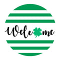 Welcome Clover SVG design for Cricut, Silhouette, laser cutting, vinyl, sublimation, and St Patricks Day craft projects.