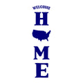 Welcome Home US Map SVG design for Cricut, Silhouette, laser cutting, vinyl, sublimation, 4th of July, and patriotic craft projects.