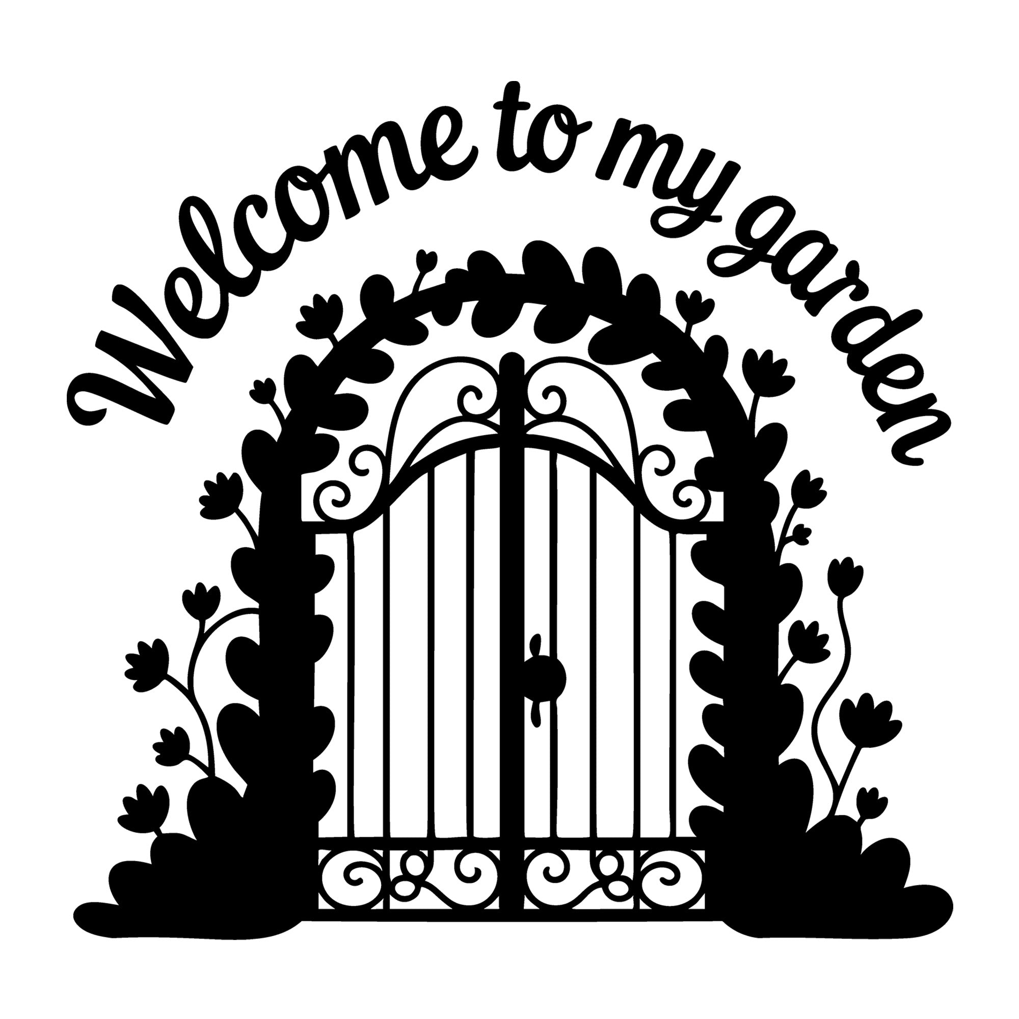 Welcome to My Garden SVG