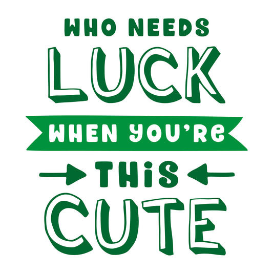 Who needs luck when you're this cute SVG