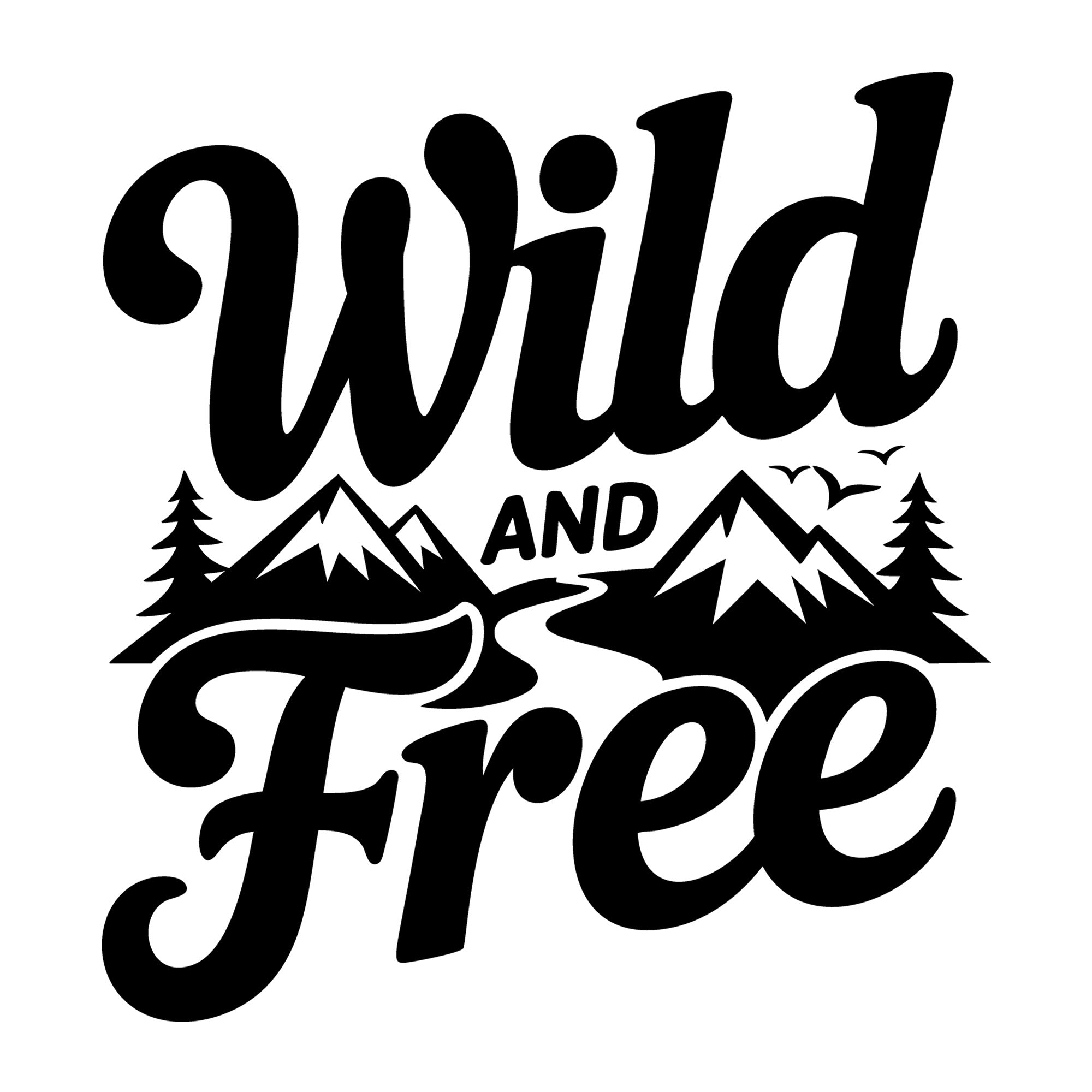 Wild and Free SVG