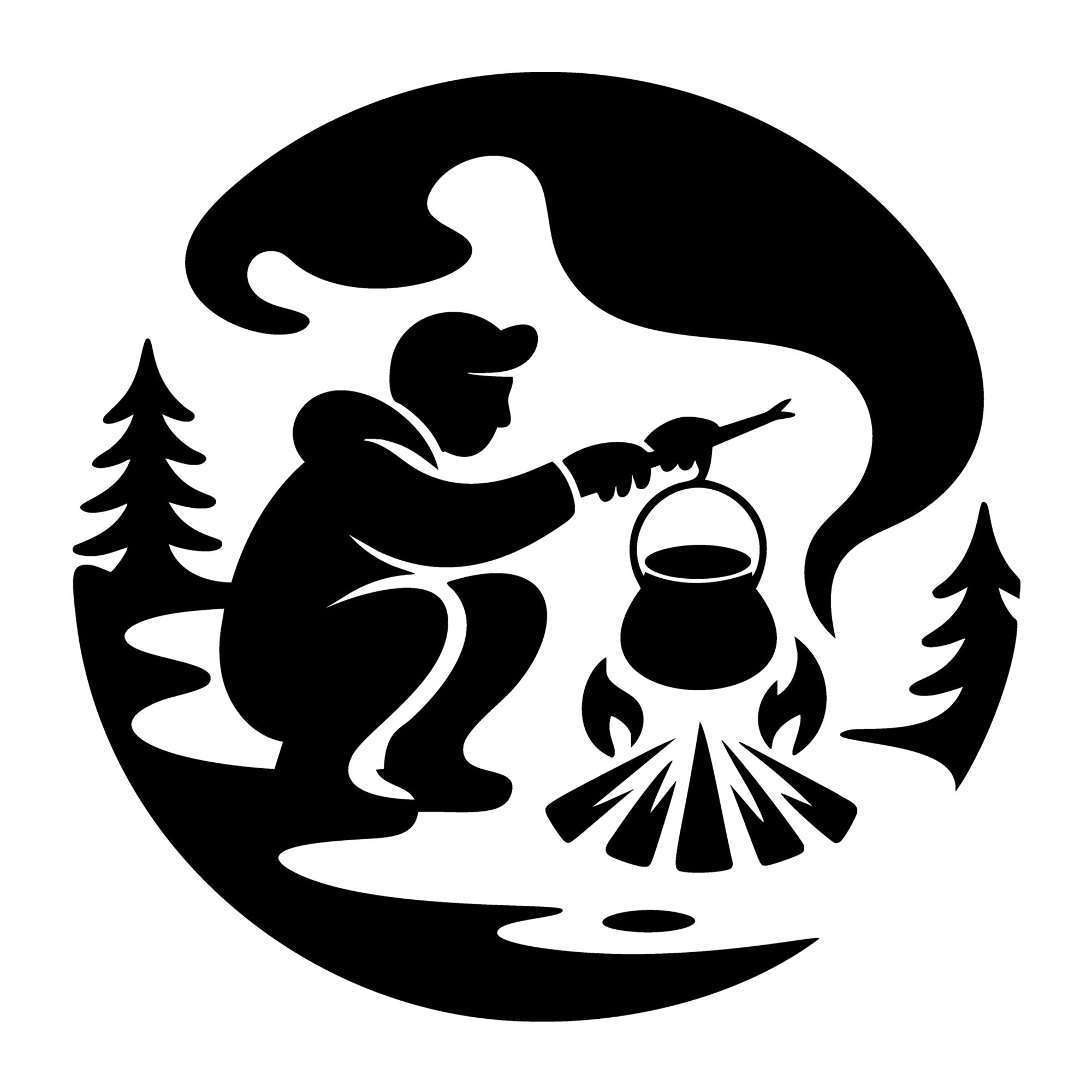 Wilderness SVG for Cricut, Silhouette, laser cutting, vinyl, sublimation, outdoor shirts, decals, signs, and DIY craft projects.