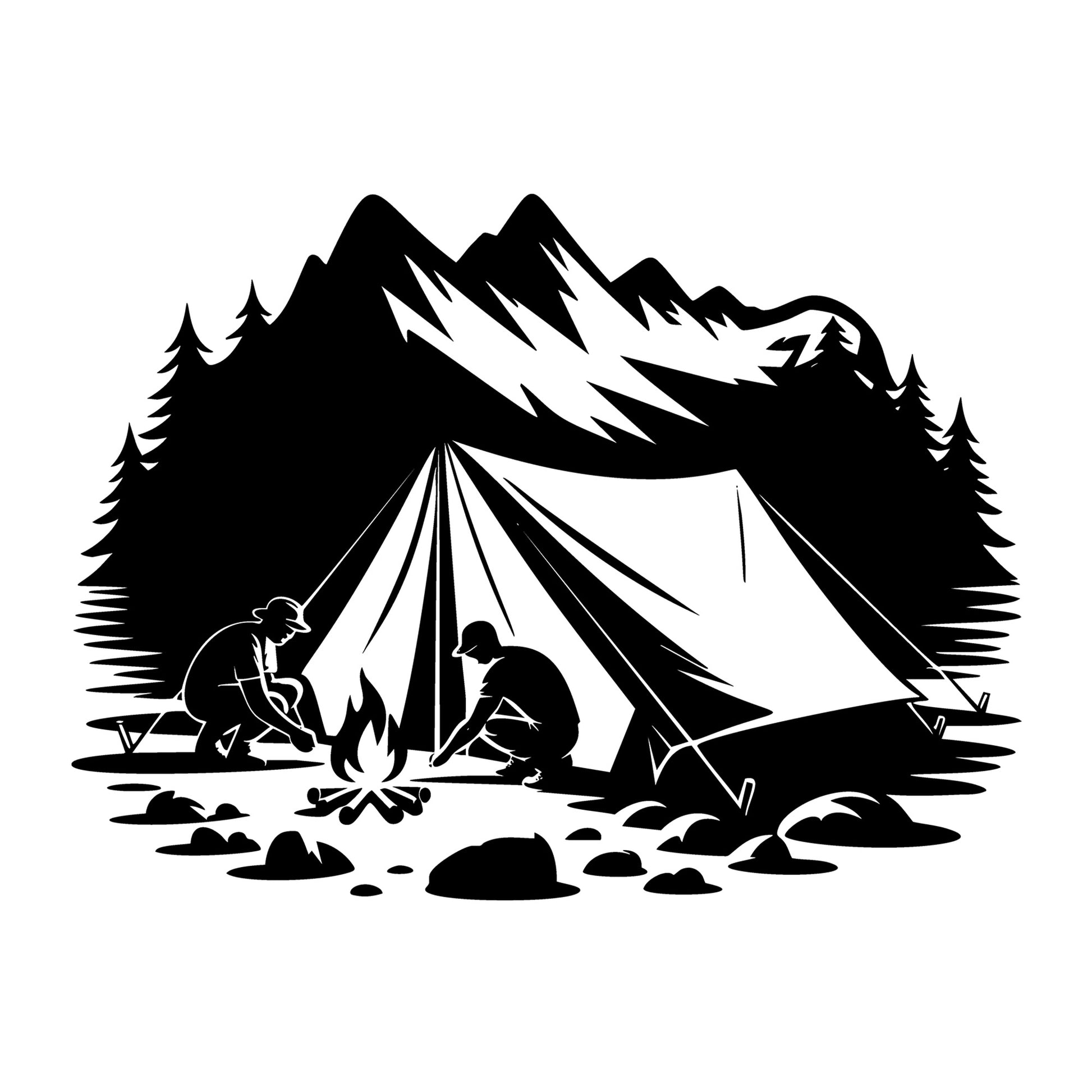Wilderness SVG for Cricut, Silhouette, laser cutting, vinyl, sublimation, outdoor shirts, decals, signs, and DIY craft projects.