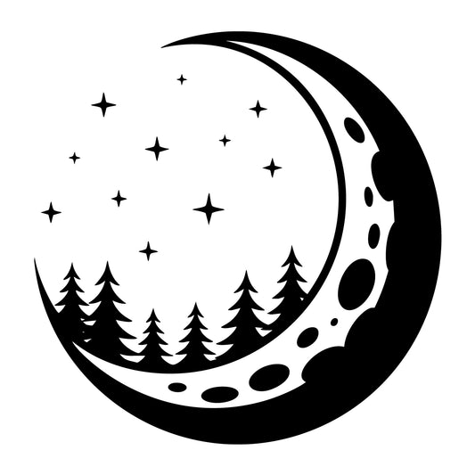 Wilderness SVG for Cricut, Silhouette, laser cutting, vinyl, sublimation, outdoor shirts, decals, signs, and DIY craft projects.