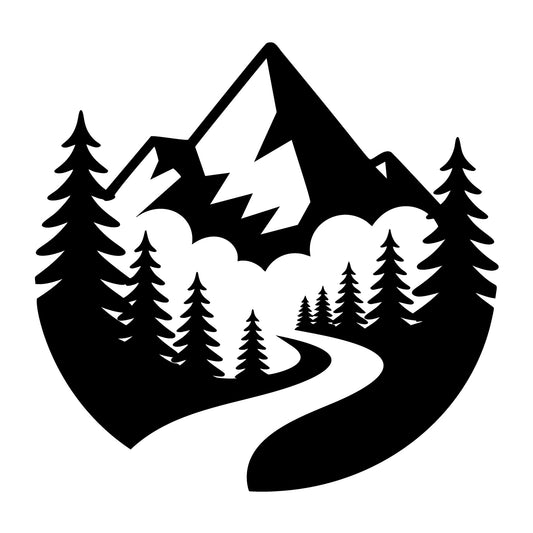 Wilderness SVG for Cricut, Silhouette, laser cutting, vinyl, sublimation, outdoor shirts, decals, signs, and DIY craft projects.