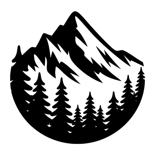 Wilderness SVG for Cricut, Silhouette, laser cutting, vinyl, sublimation, outdoor shirts, decals, signs, and DIY craft projects.