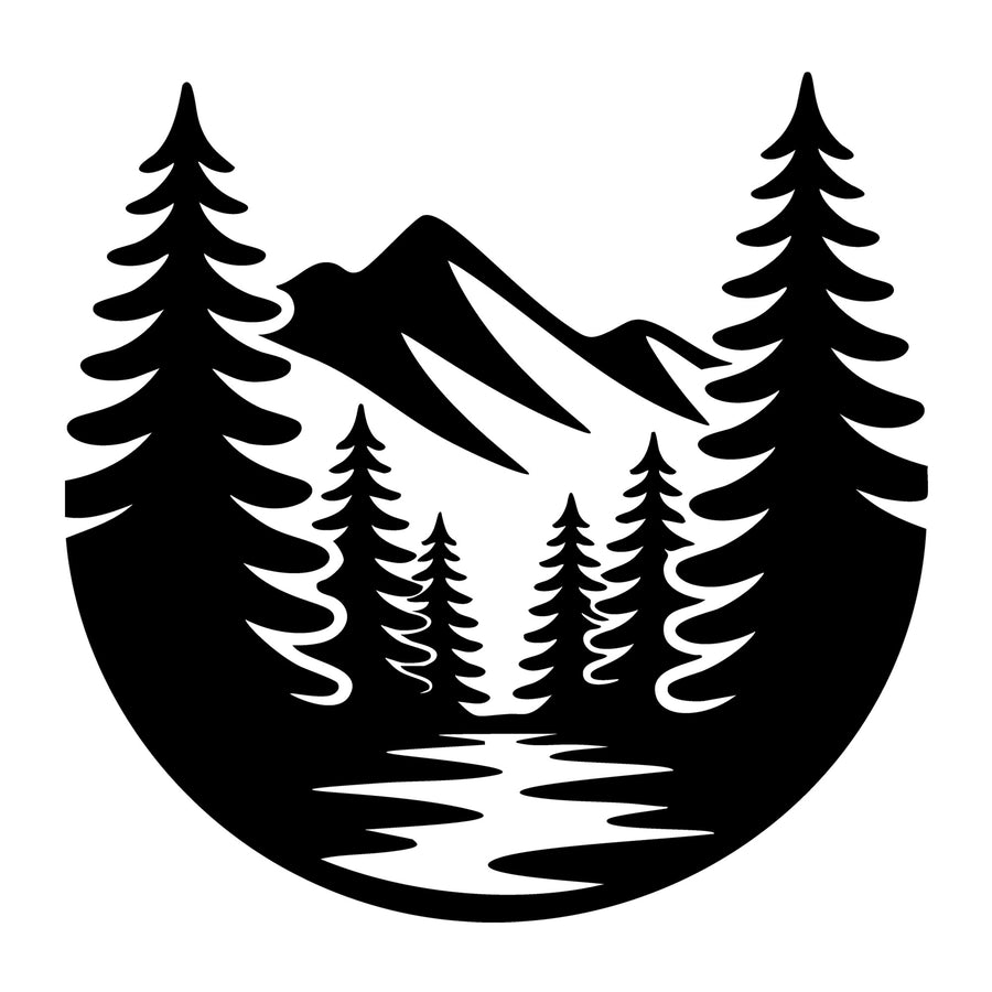 Wilderness SVG for Cricut, Silhouette, laser cutting, vinyl, sublimation, outdoor shirts, decals, signs, and DIY craft projects.