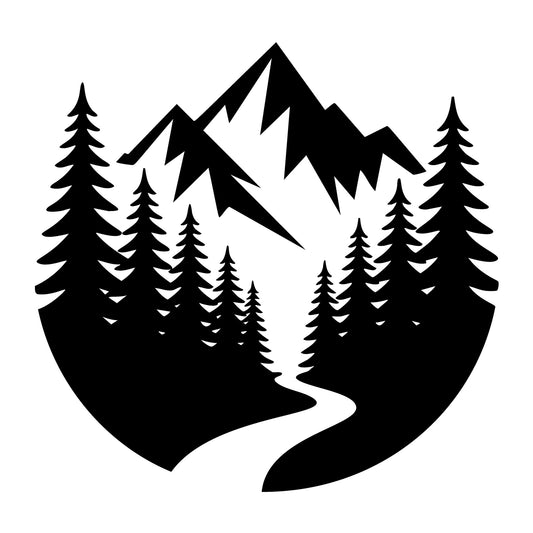 Wilderness SVG for Cricut, Silhouette, laser cutting, vinyl, sublimation, outdoor shirts, decals, signs, and DIY craft projects.
