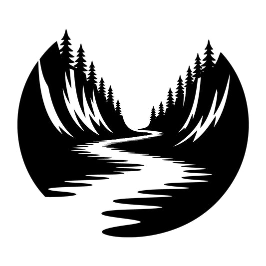 Wilderness SVG for Cricut, Silhouette, laser cutting, vinyl, sublimation, outdoor shirts, decals, signs, and DIY craft projects.
