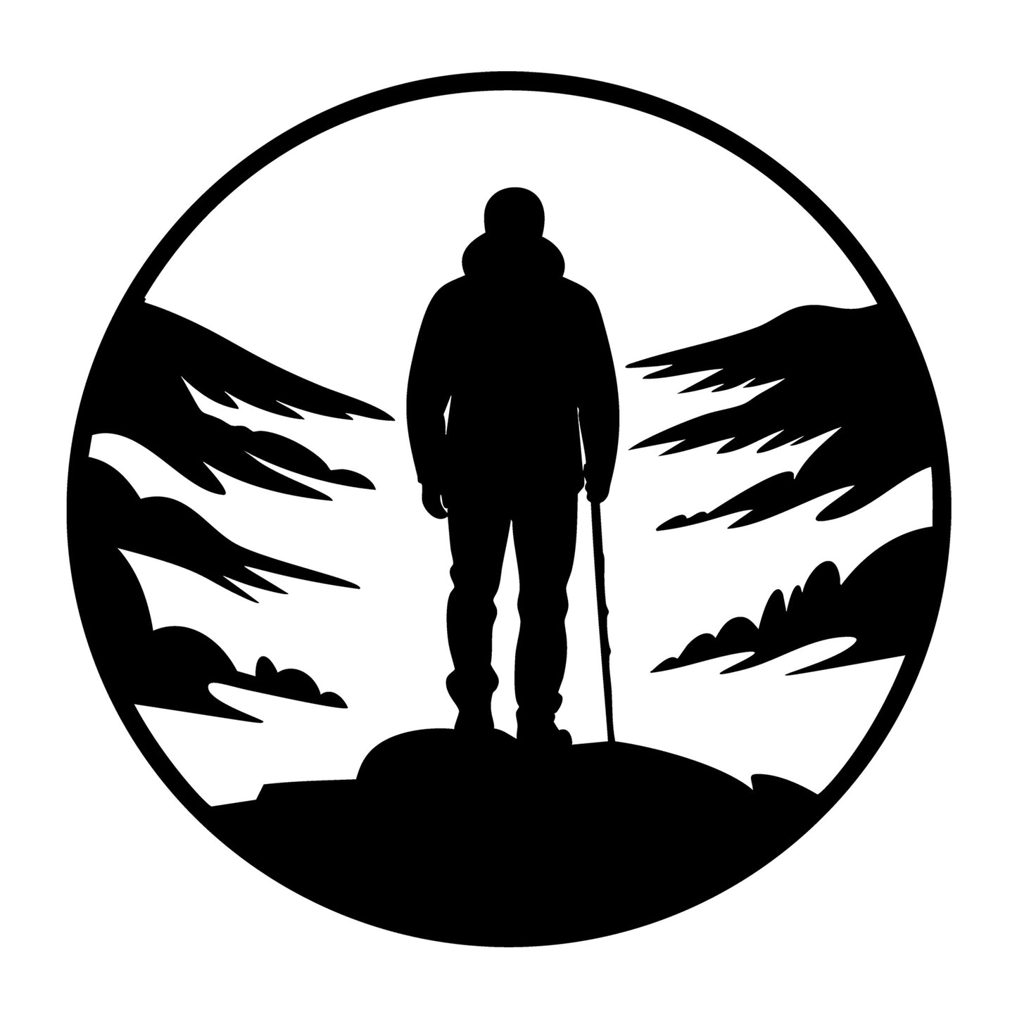 Wilderness SVG for Cricut, Silhouette, laser cutting, vinyl, sublimation, outdoor shirts, decals, signs, and DIY craft projects.