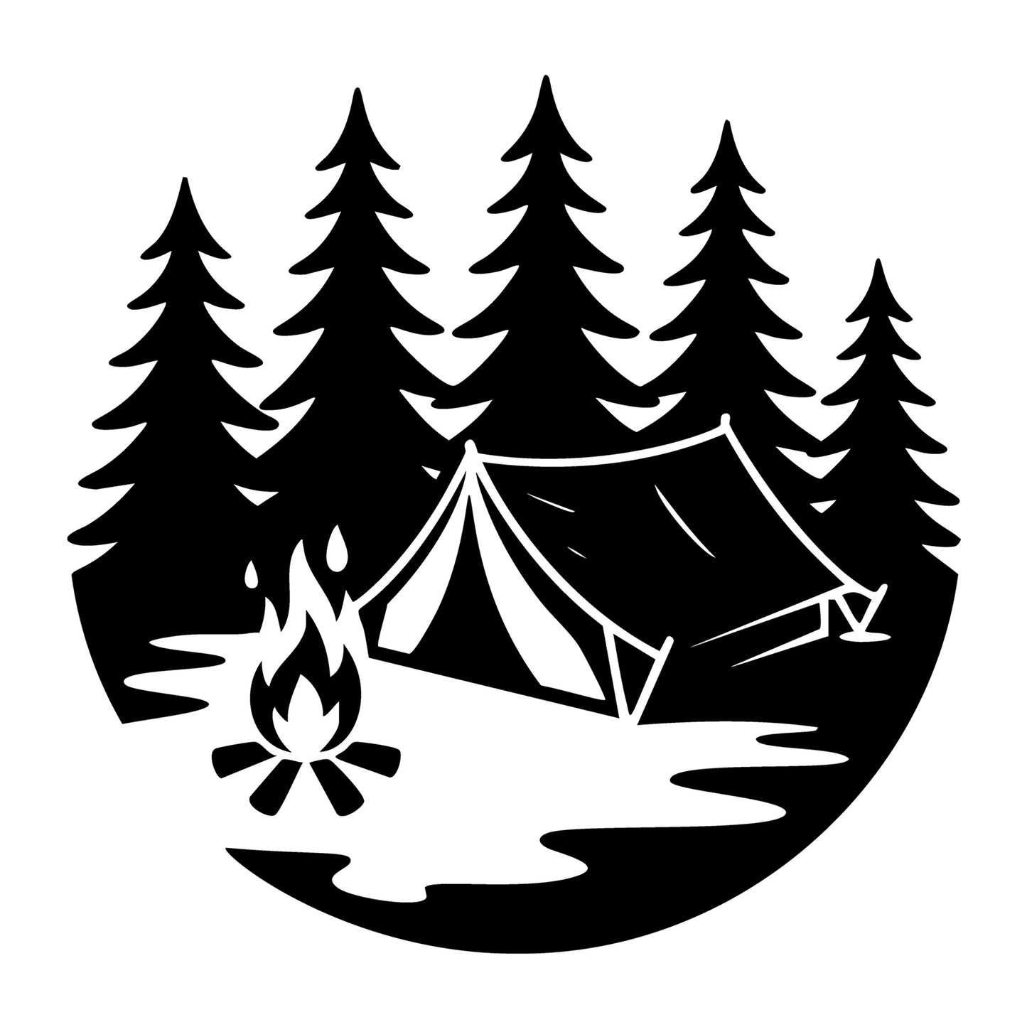 Wilderness SVG for Cricut, Silhouette, laser cutting, vinyl, sublimation, outdoor shirts, decals, signs, and DIY craft projects.