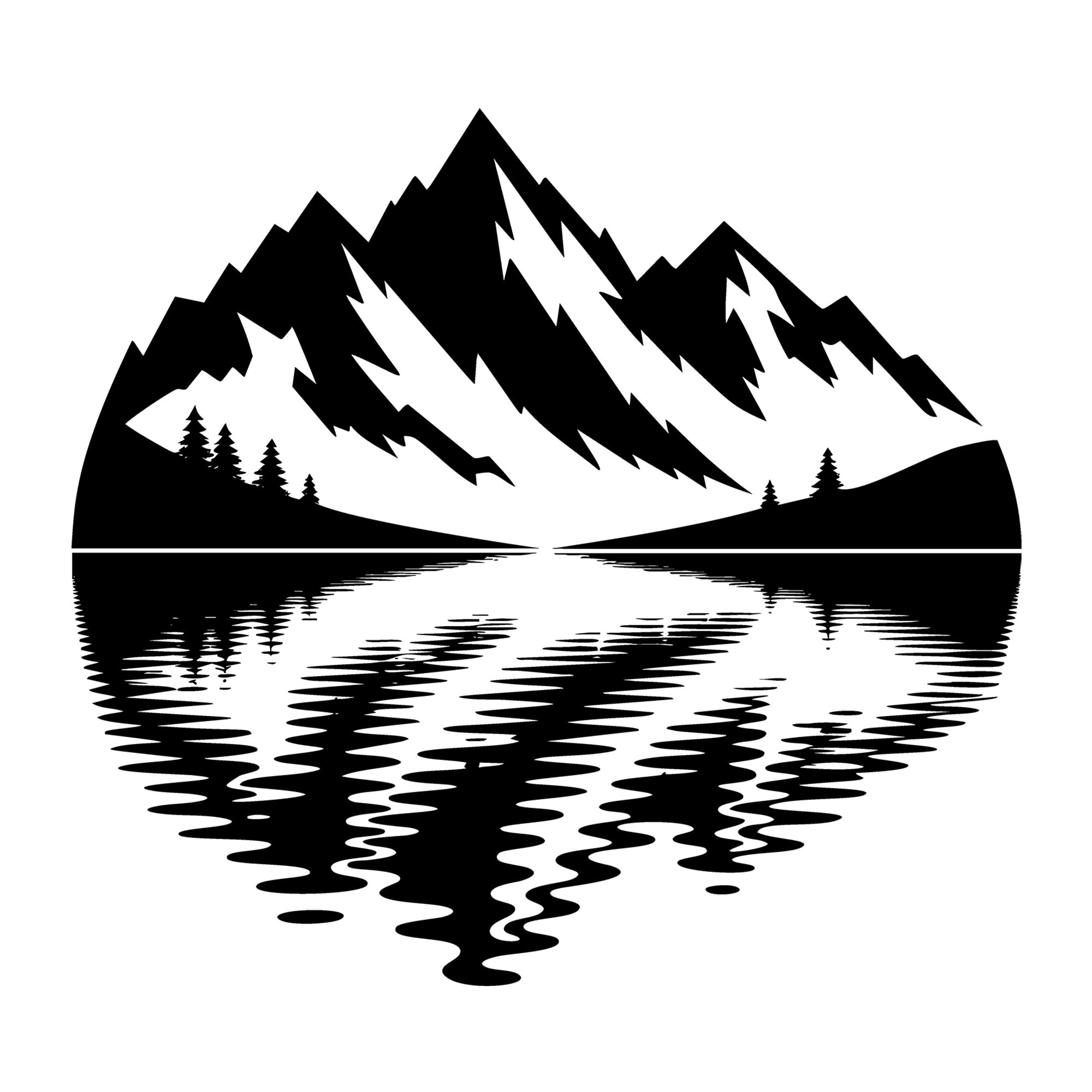 Wilderness SVG for Cricut, Silhouette, laser cutting, vinyl, sublimation, outdoor shirts, decals, signs, and DIY craft projects.