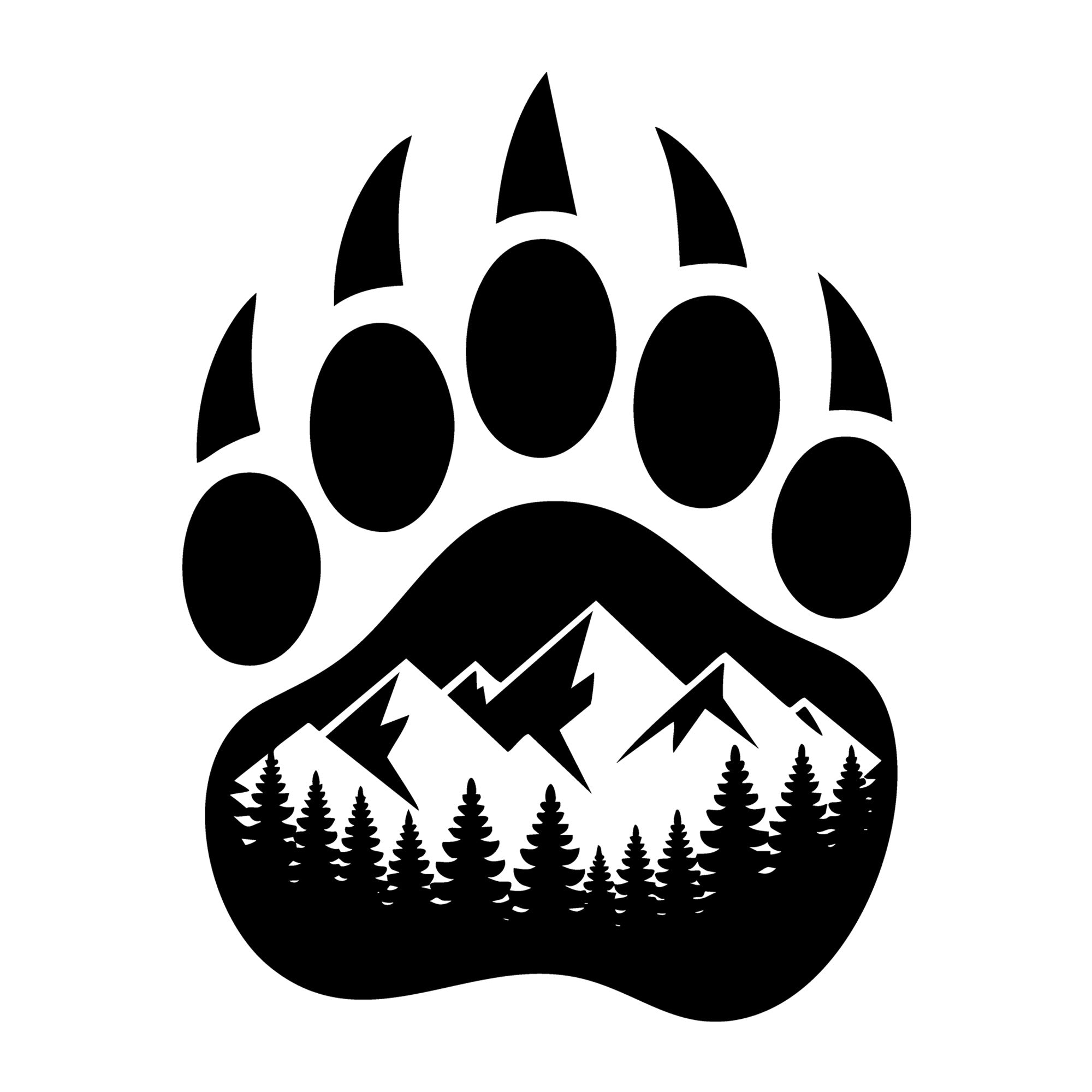 Wilderness SVG for Cricut, Silhouette, laser cutting, vinyl, sublimation, outdoor shirts, decals, signs, and DIY craft projects.