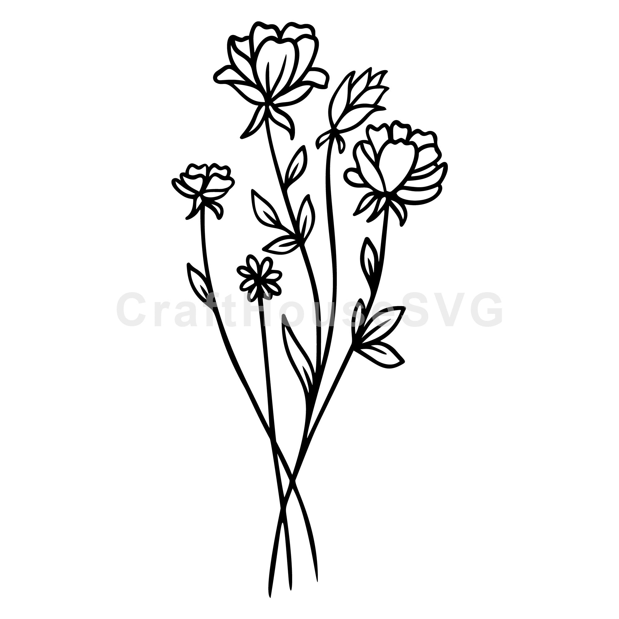 Lovely Wildflower Bundle SVG