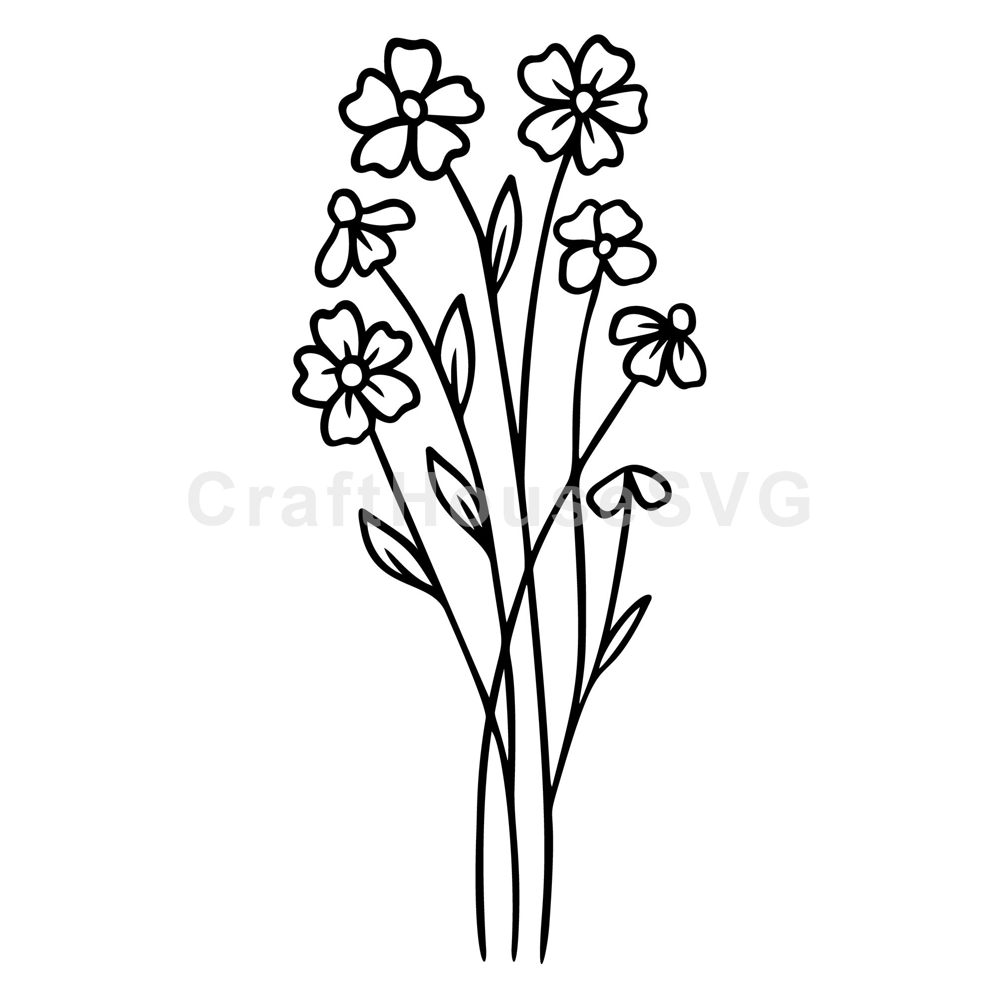 Field Wildflowers SVG