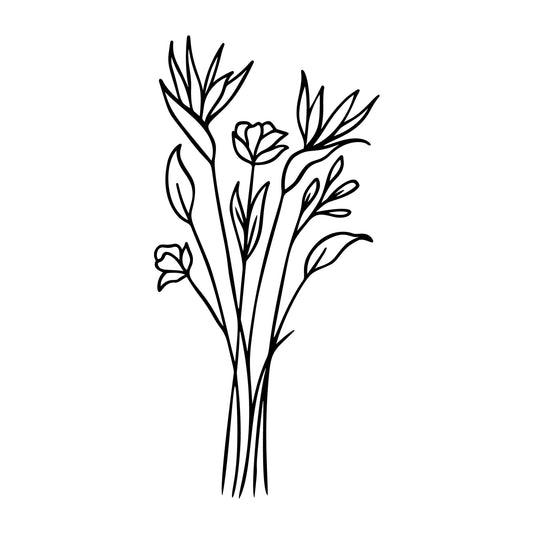 Wildflowers SVG design for Cricut, Silhouette, laser cutting, vinyl, sublimation, floral crafts, and DIY projects.