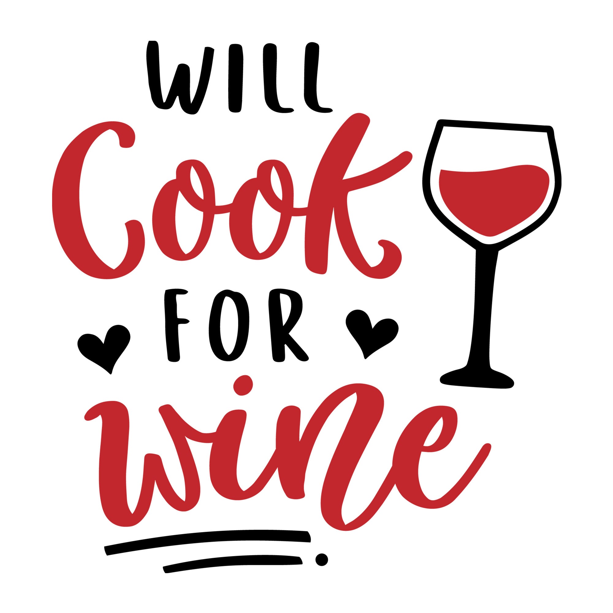 Will cook for wine SVG