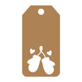 Winter Gloves Gift Tag SVG design for Cricut, Silhouette, laser cutting, vinyl, sublimation, gift tags, and craft projects.