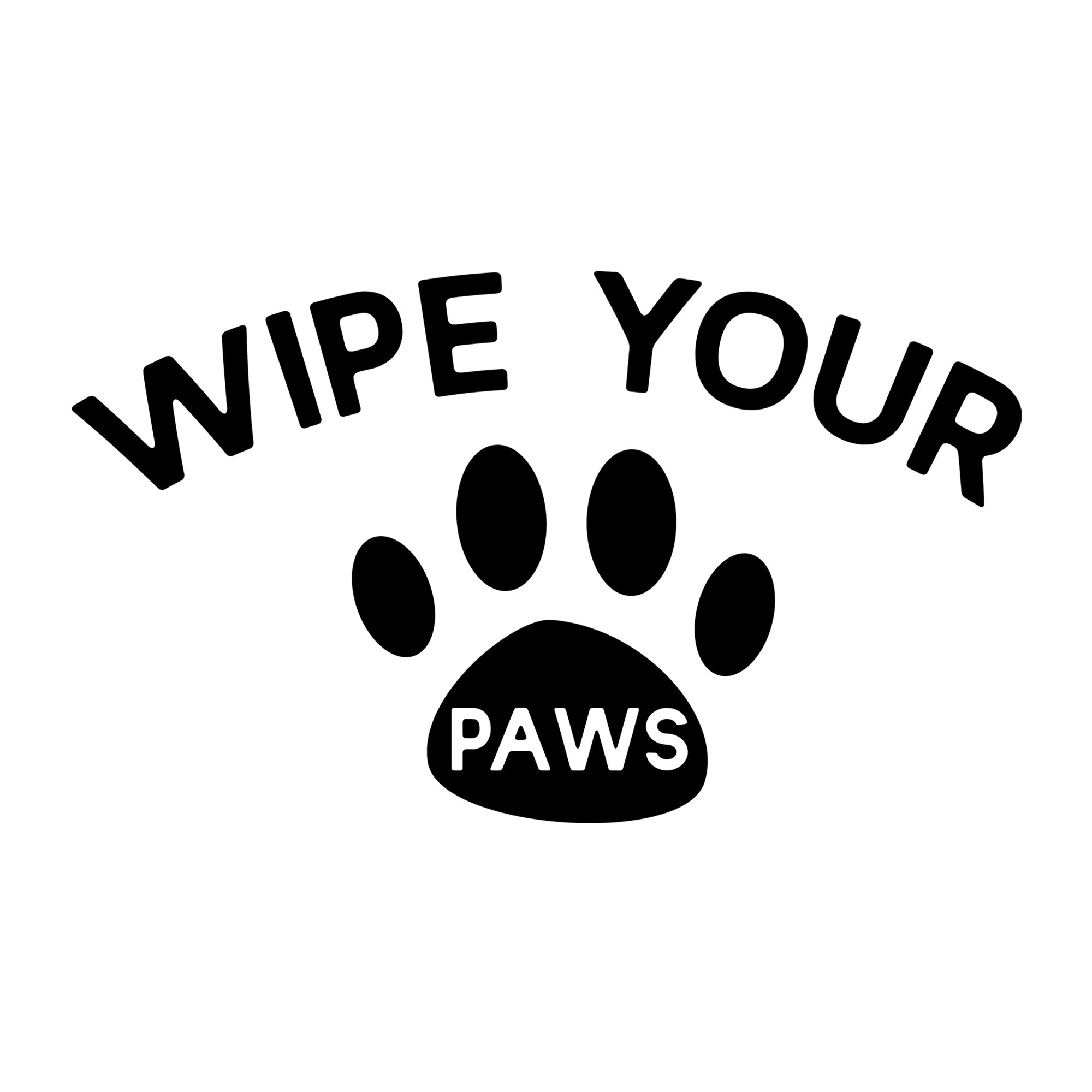 Wipe your paws SVG