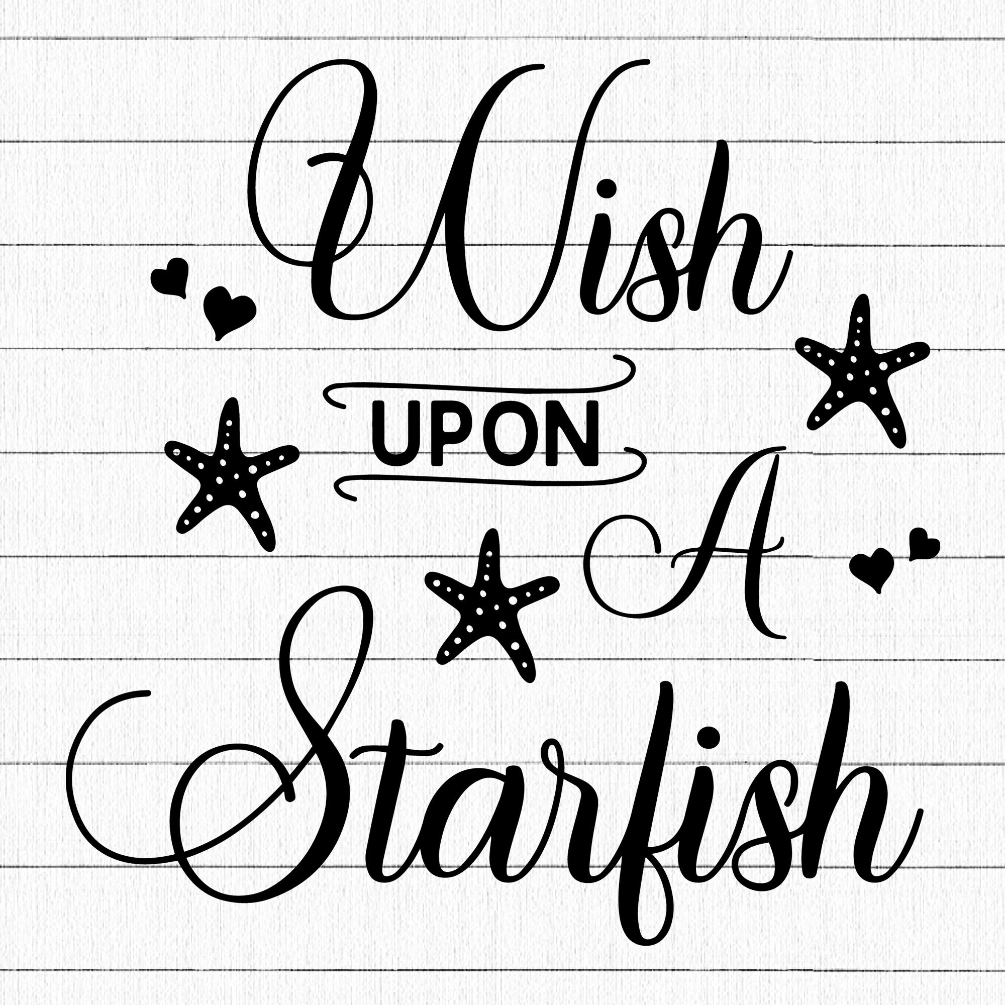 Wish Upon A Starfish SVG | M26F9