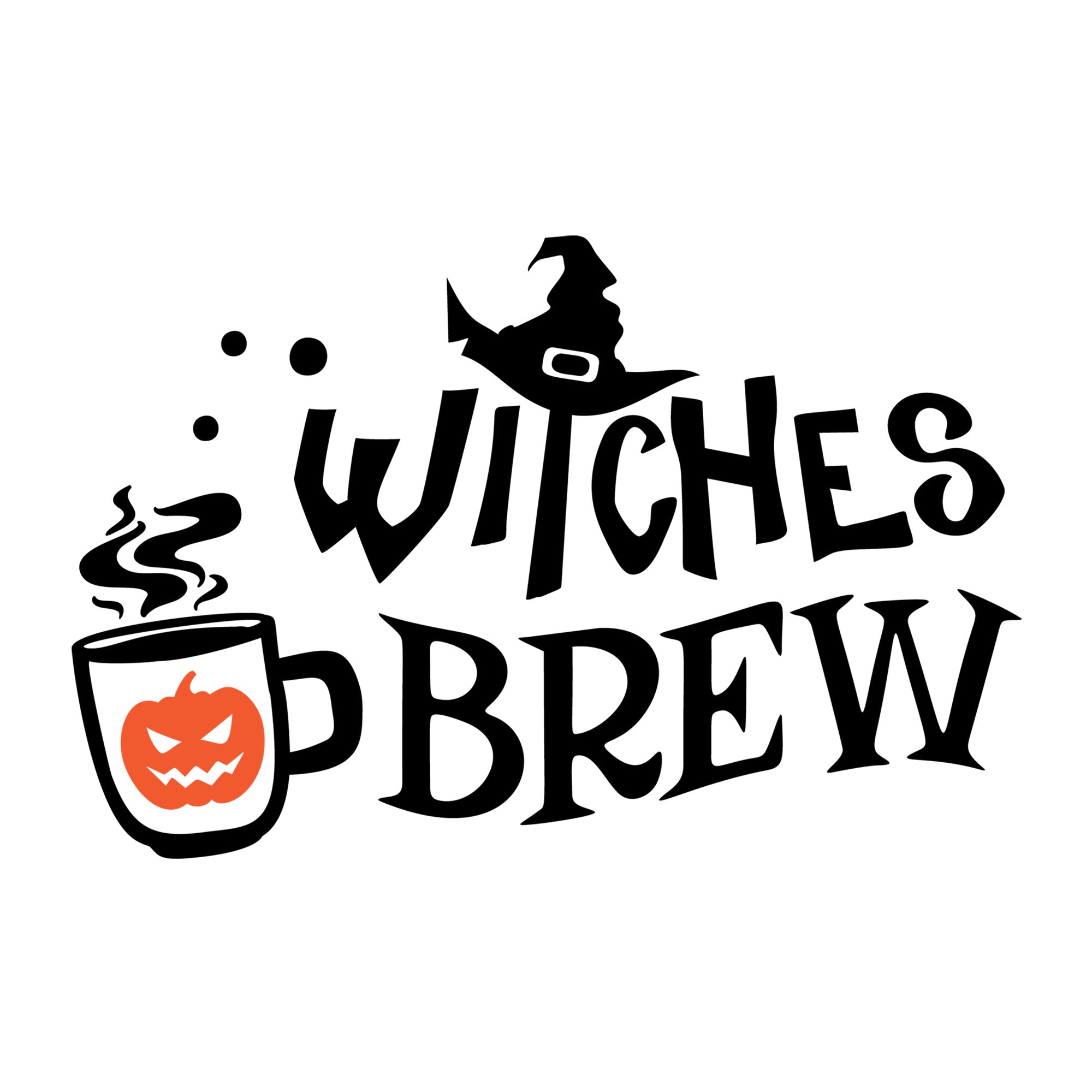 Witches Brew SVG design for Cricut, Silhouette, laser cutting, vinyl, sublimation, and Halloween craft projects.