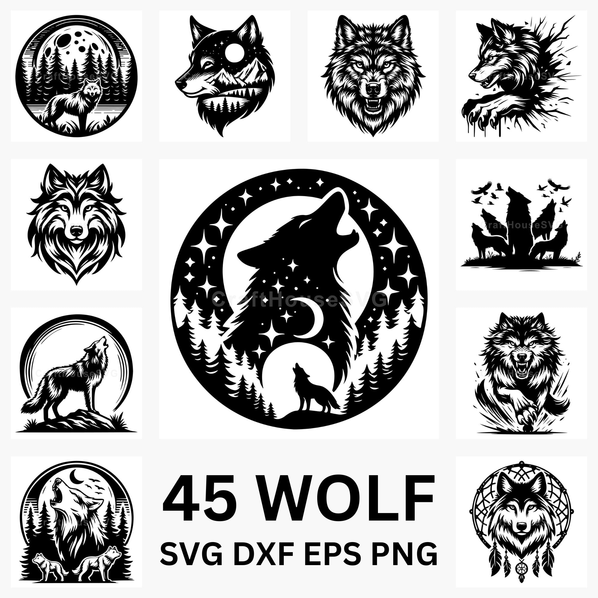 Wolf SVG Bundle