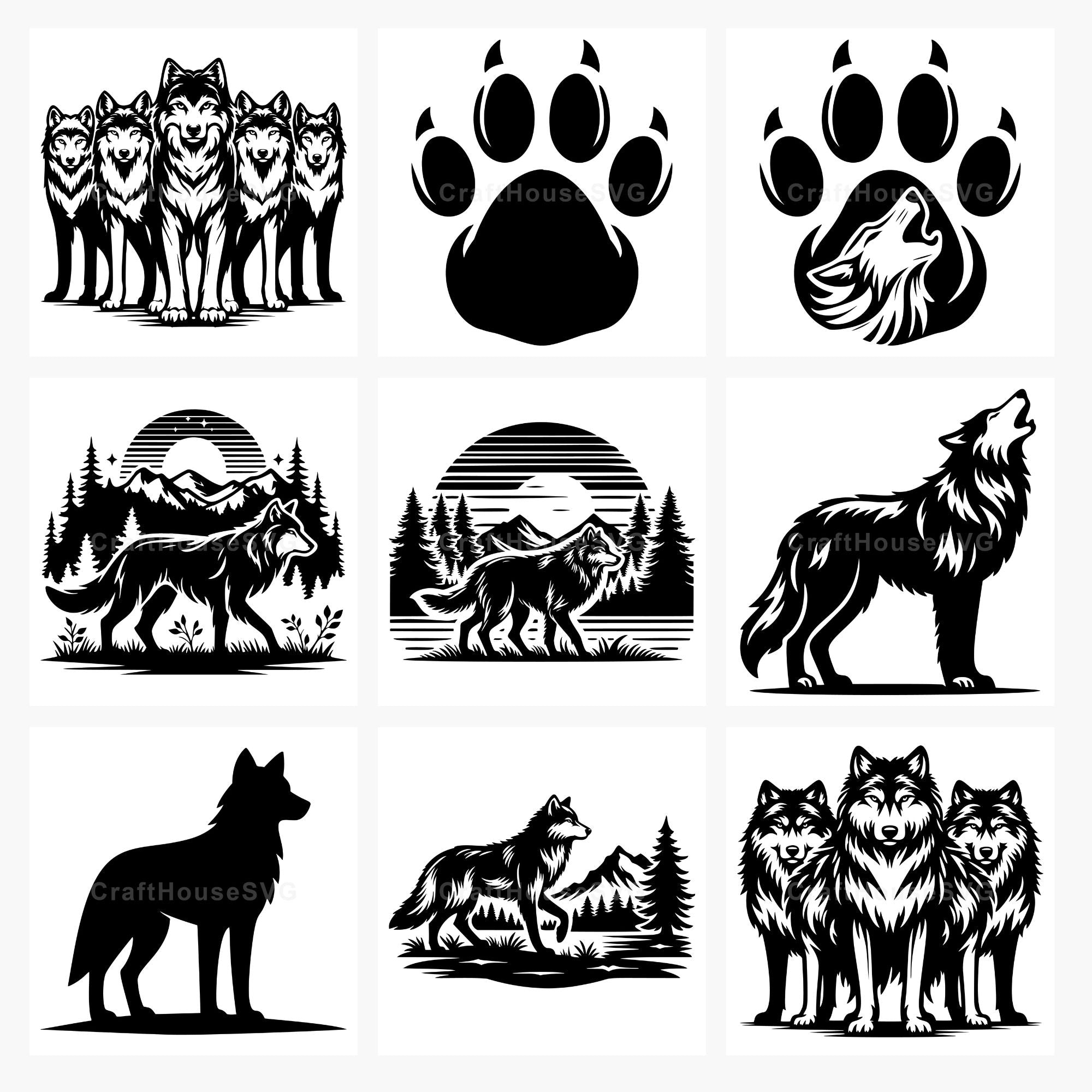 Wolf SVG Bundle