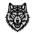 Wolf Head Intricate SVG design for Cricut, Silhouette, laser cutting, vinyl, sublimation, and craft projects.