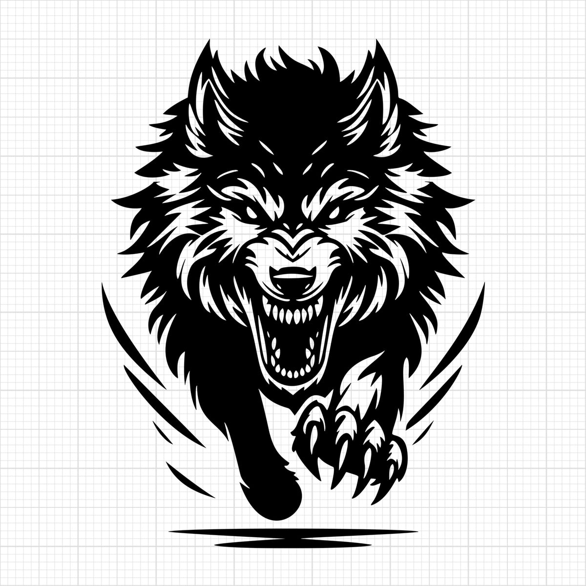 Wolf Attacking