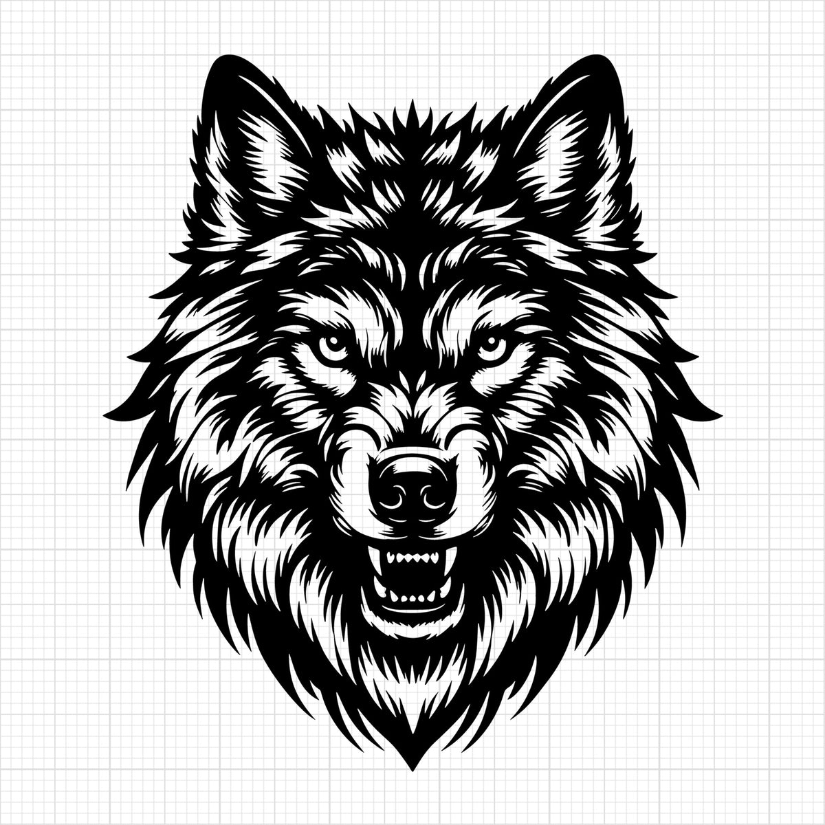 Wolf Head Intricate