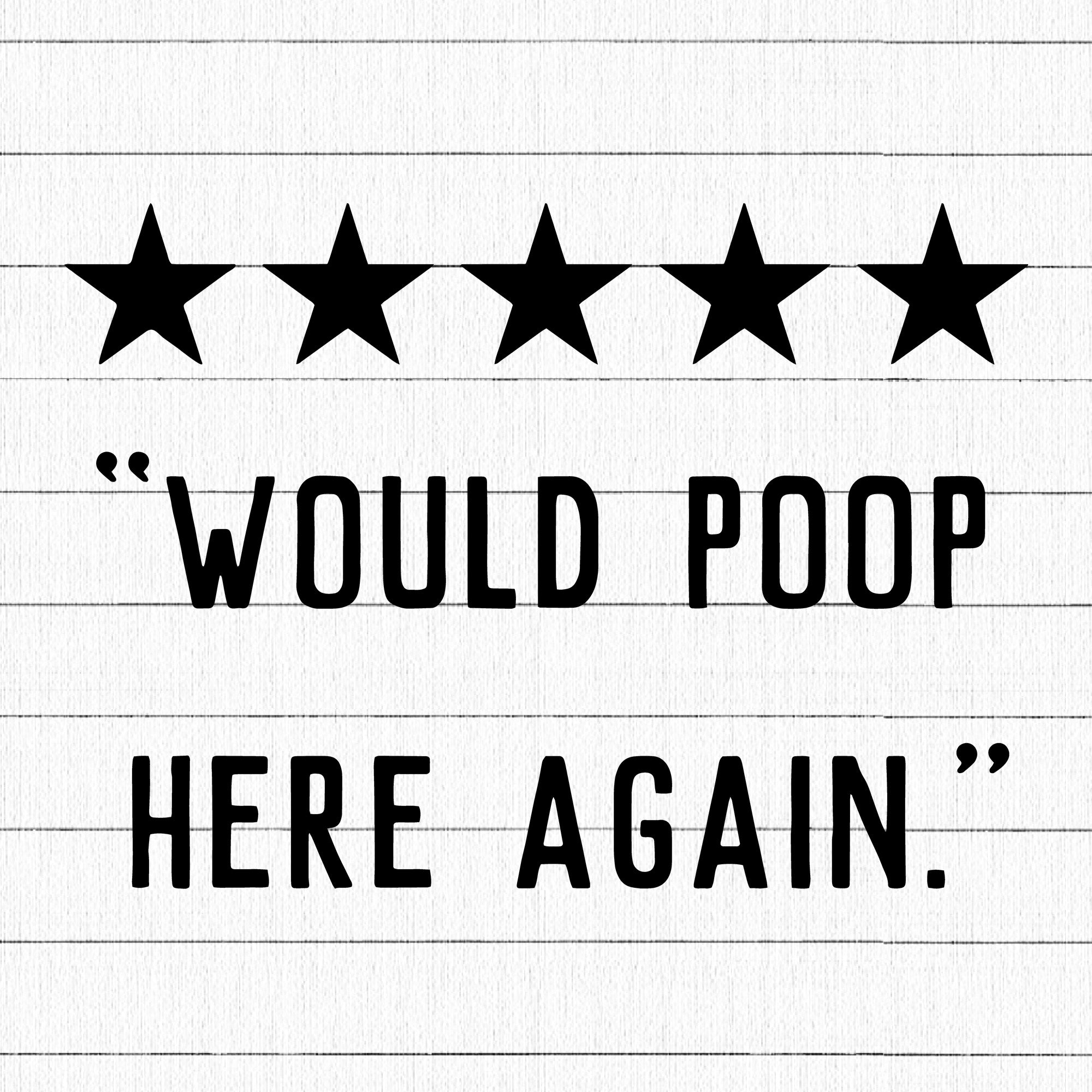 Would poop here again SVG | M32F17