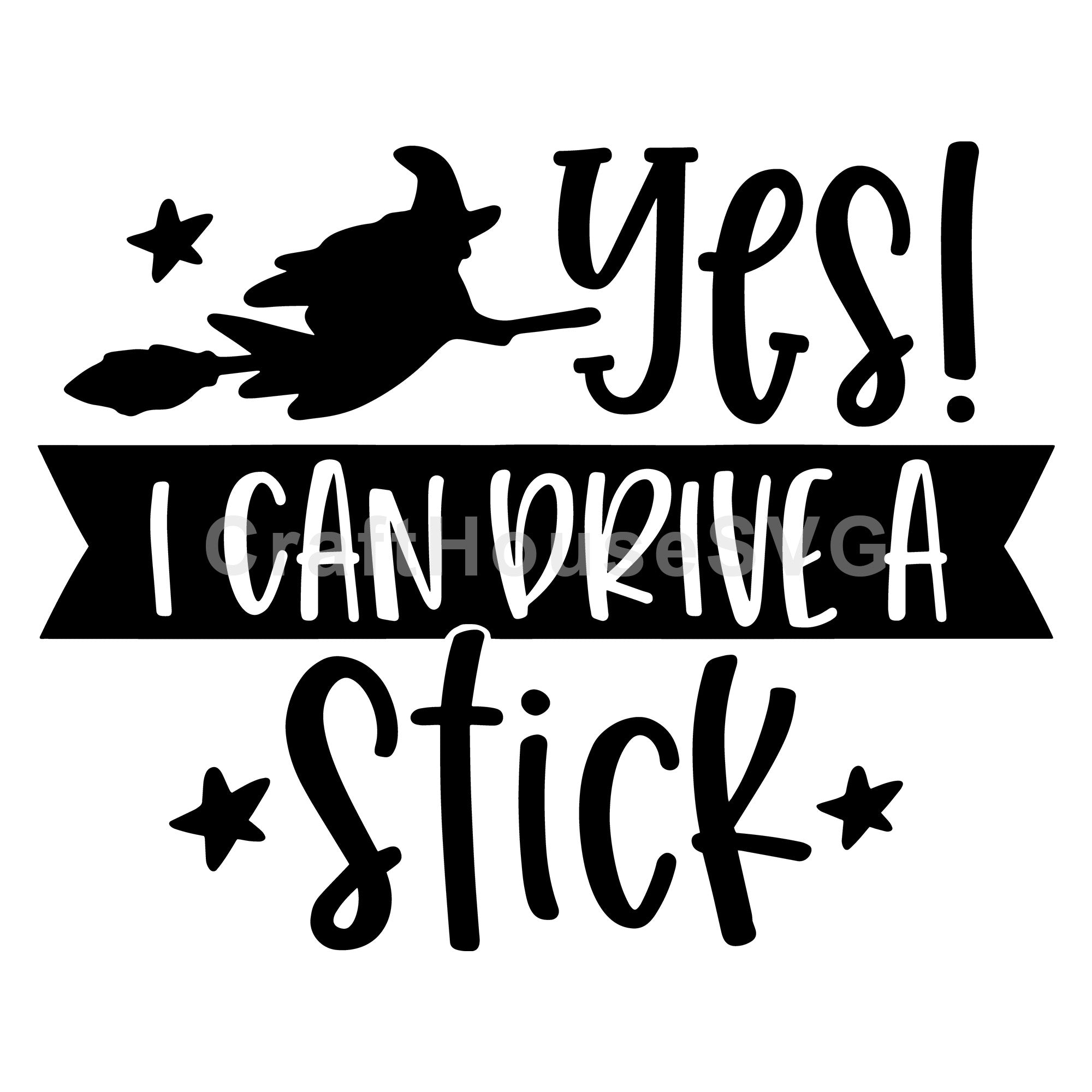 Yes I can drive a stick SVG