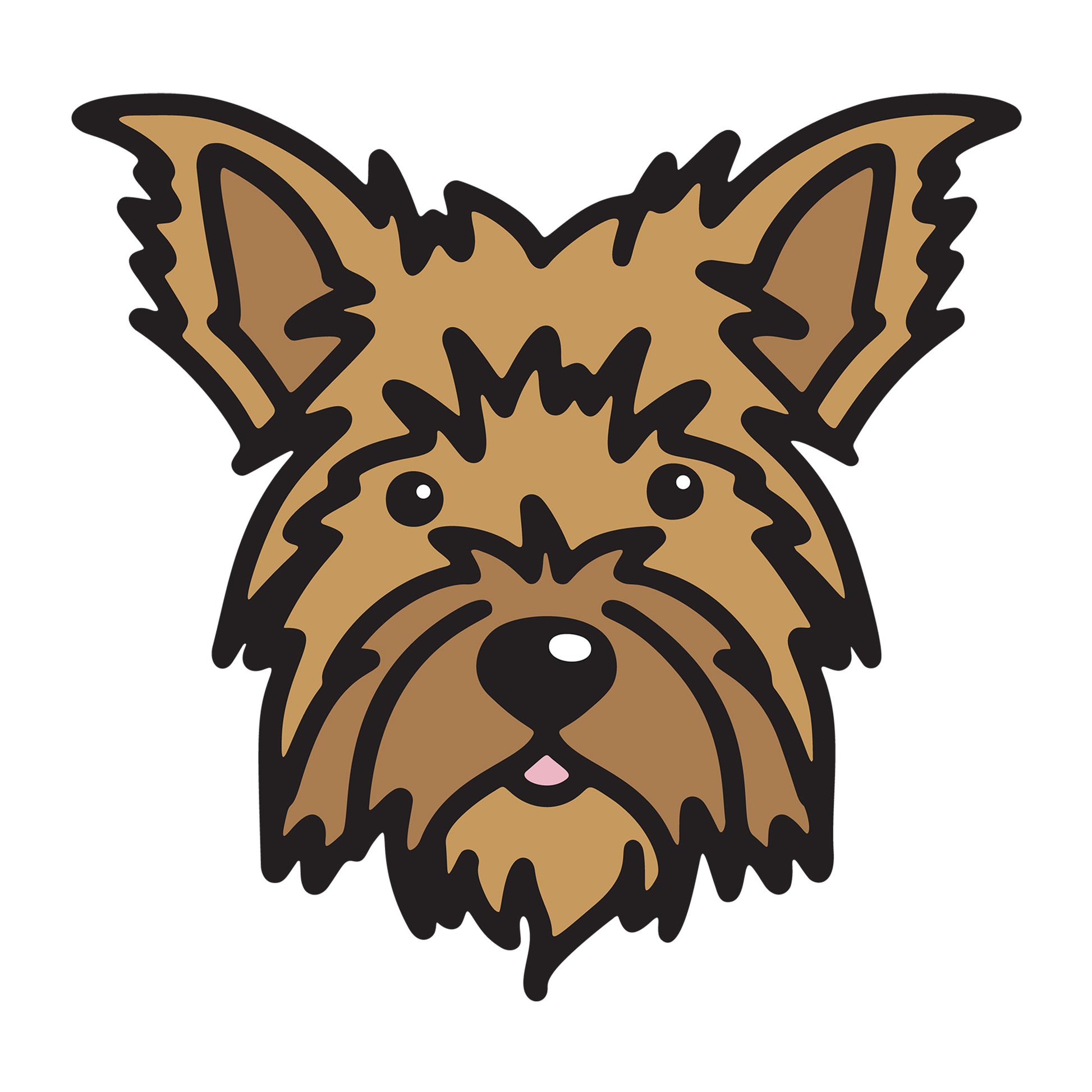 Yorkshire Terrier SVG dog design for Cricut, Silhouette, laser cutting, vinyl, sublimation, and pet craft projects.
