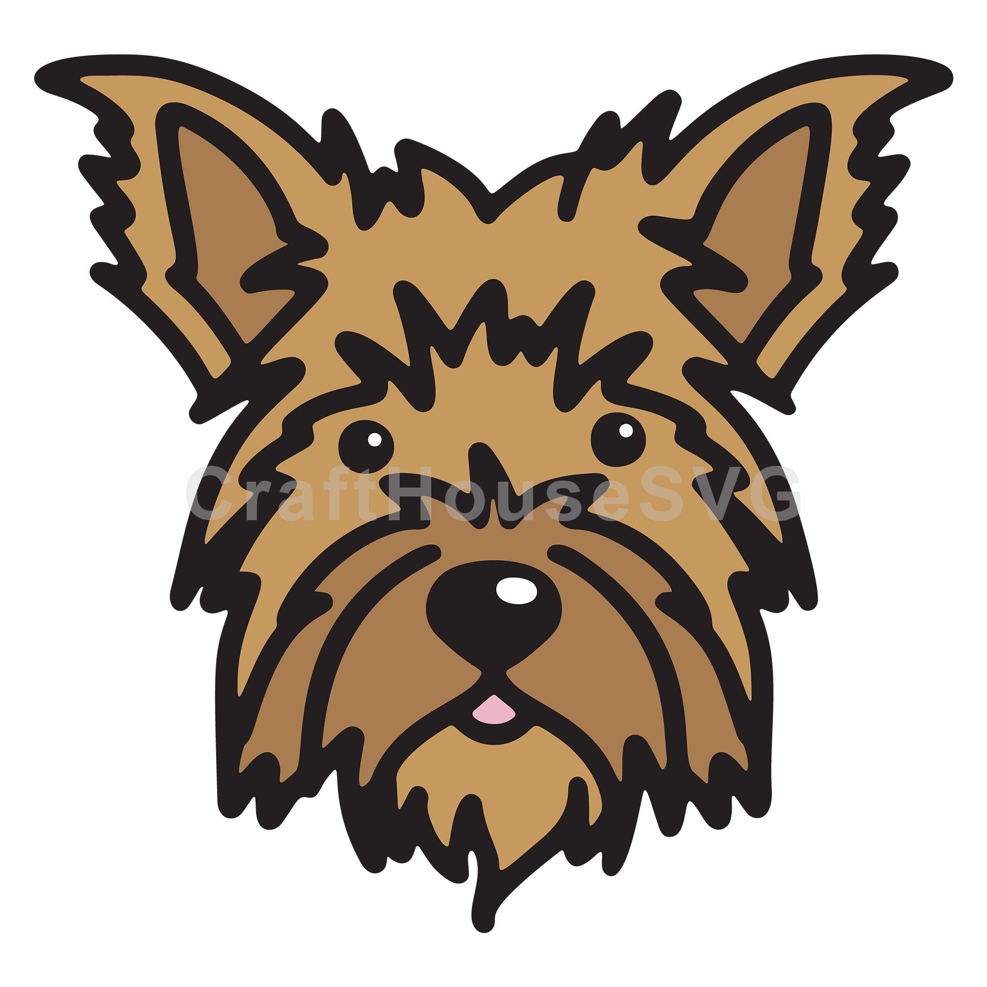 Yorkshire Terrier SVG Layered