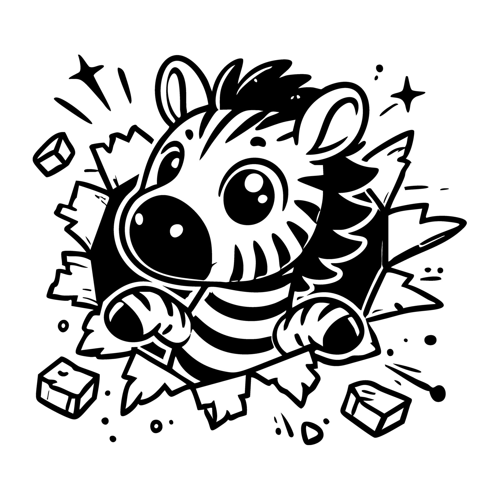 Zebra SVG for Cricut, Silhouette, laser cutting, vinyl, sublimation, animal crafts, decals, shirts, and DIY craft projects.